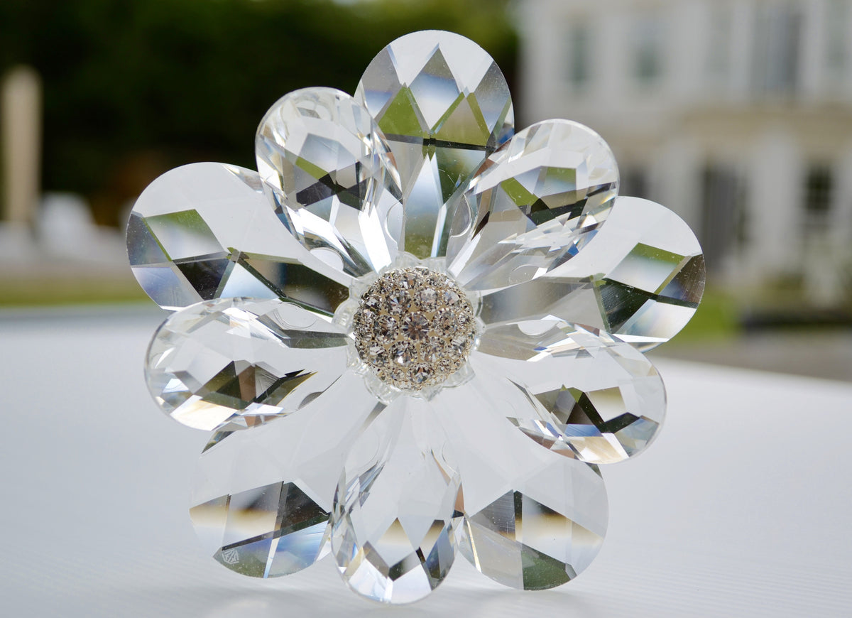 Crystal Clear Flower with Swarovski Elements