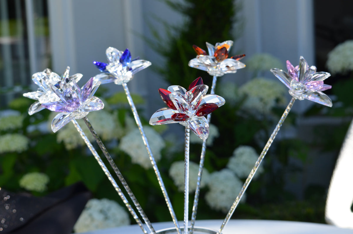 Amber Crystal Lilie Flower