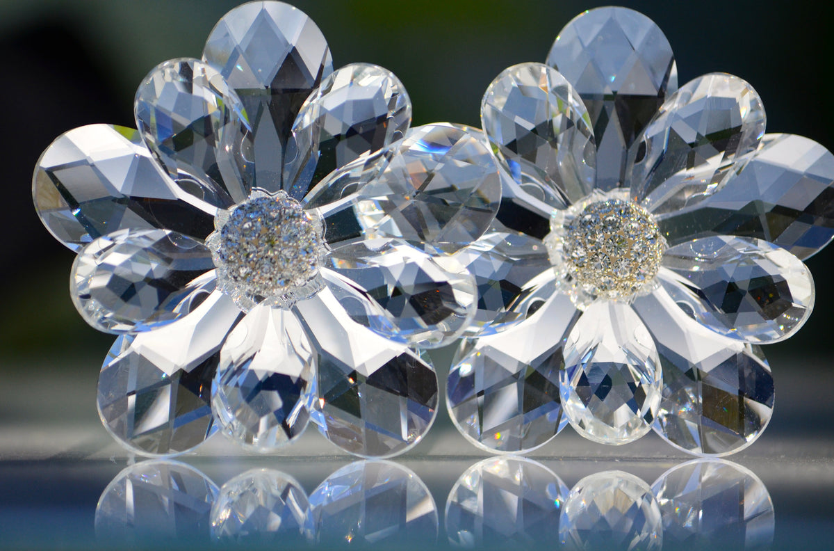 Crystal Clear Flower with Swarovski Elements