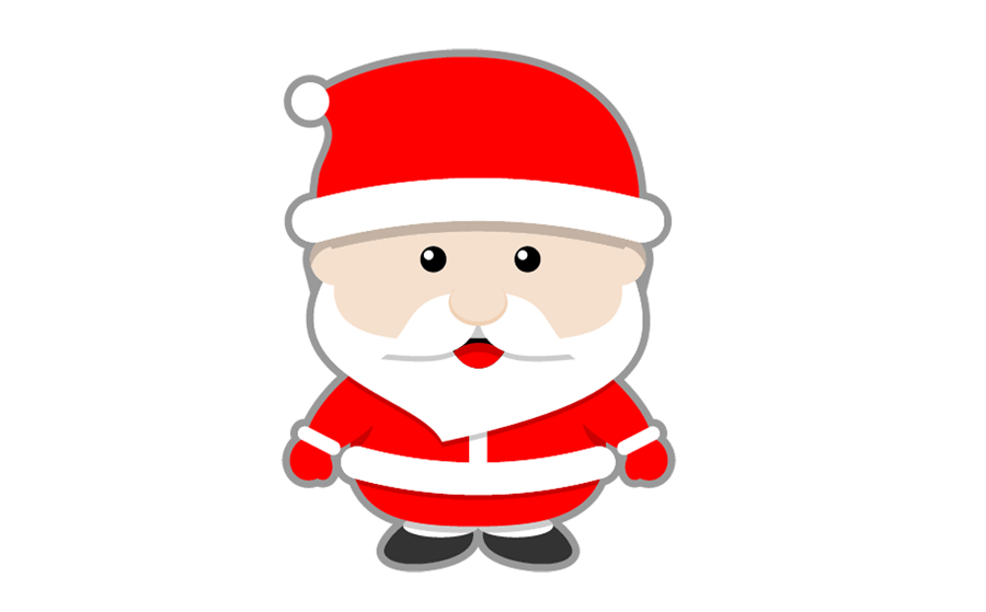 Santa Logo Sticker | SpeedCubeShop
