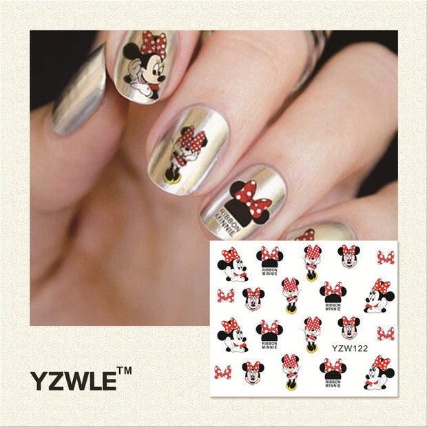 Water Transfer Nails Art Sticker Manicure Decor Tool Cover Nail Wrap Decal
